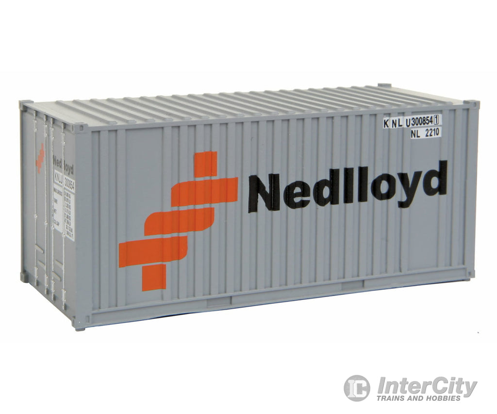 Walthers Scenemaster 8005 20’ Corrugated Container With Flat Panel - Assembled -- Ned-Lloyd (Gray