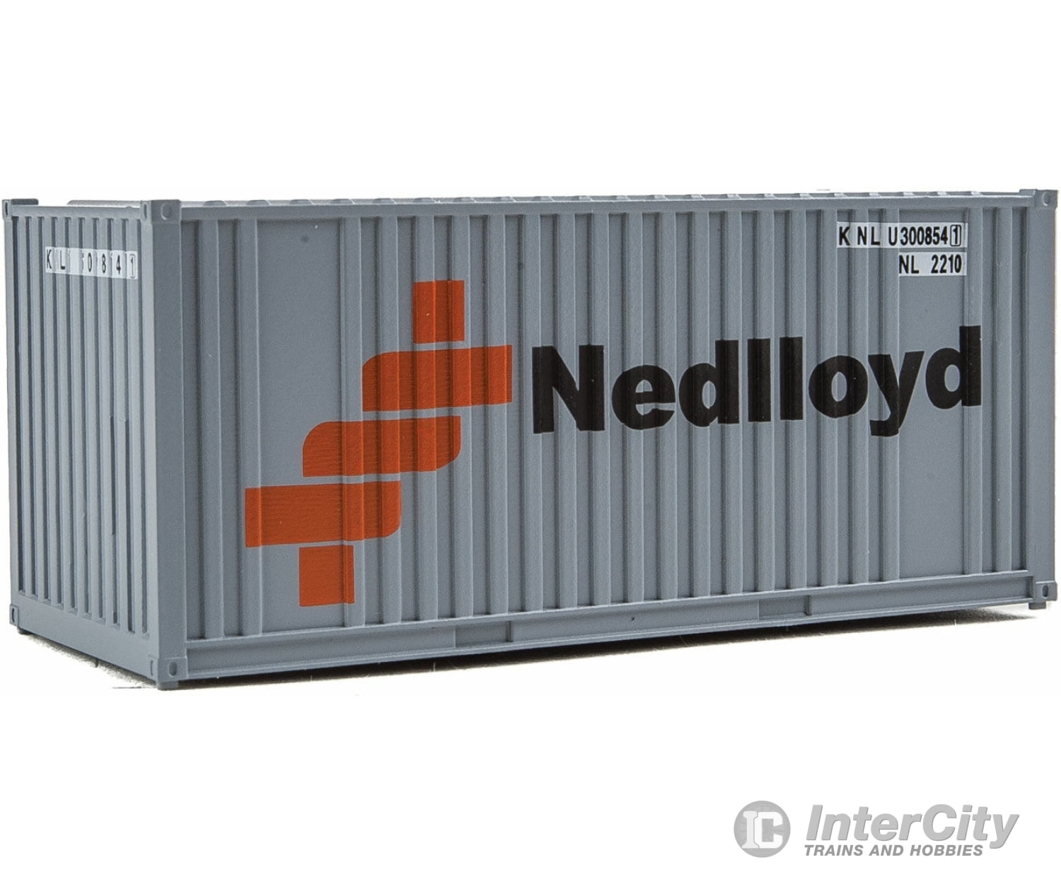 Walthers Scenemaster 8005 20’ Corrugated Container With Flat Panel - Assembled -- Ned-Lloyd (Gray