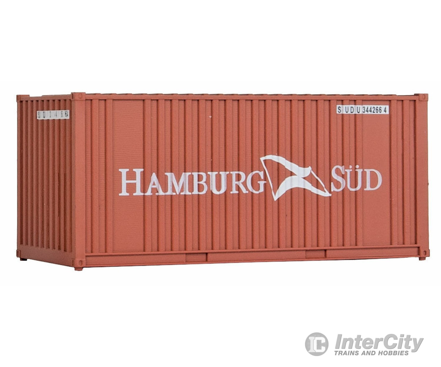 Walthers Scenemaster 8006 20’ Corrugated Container With Flat Panel - Assembled -- Hamburg Sud