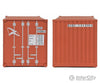 Walthers Scenemaster 8006 20’ Corrugated Container With Flat Panel - Assembled -- Hamburg Sud