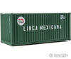 Walthers Scenemaster 8008 20’ Corrugated Container With Flat Panel - Assembled -- Linea Mexicana