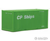 Walthers Scenemaster 8010 20’ Corrugated Container With Flat Panel - Assembled -- Cp Ships (Green