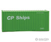 Walthers Scenemaster 8010 20’ Corrugated Container With Flat Panel - Assembled -- Cp Ships (Green