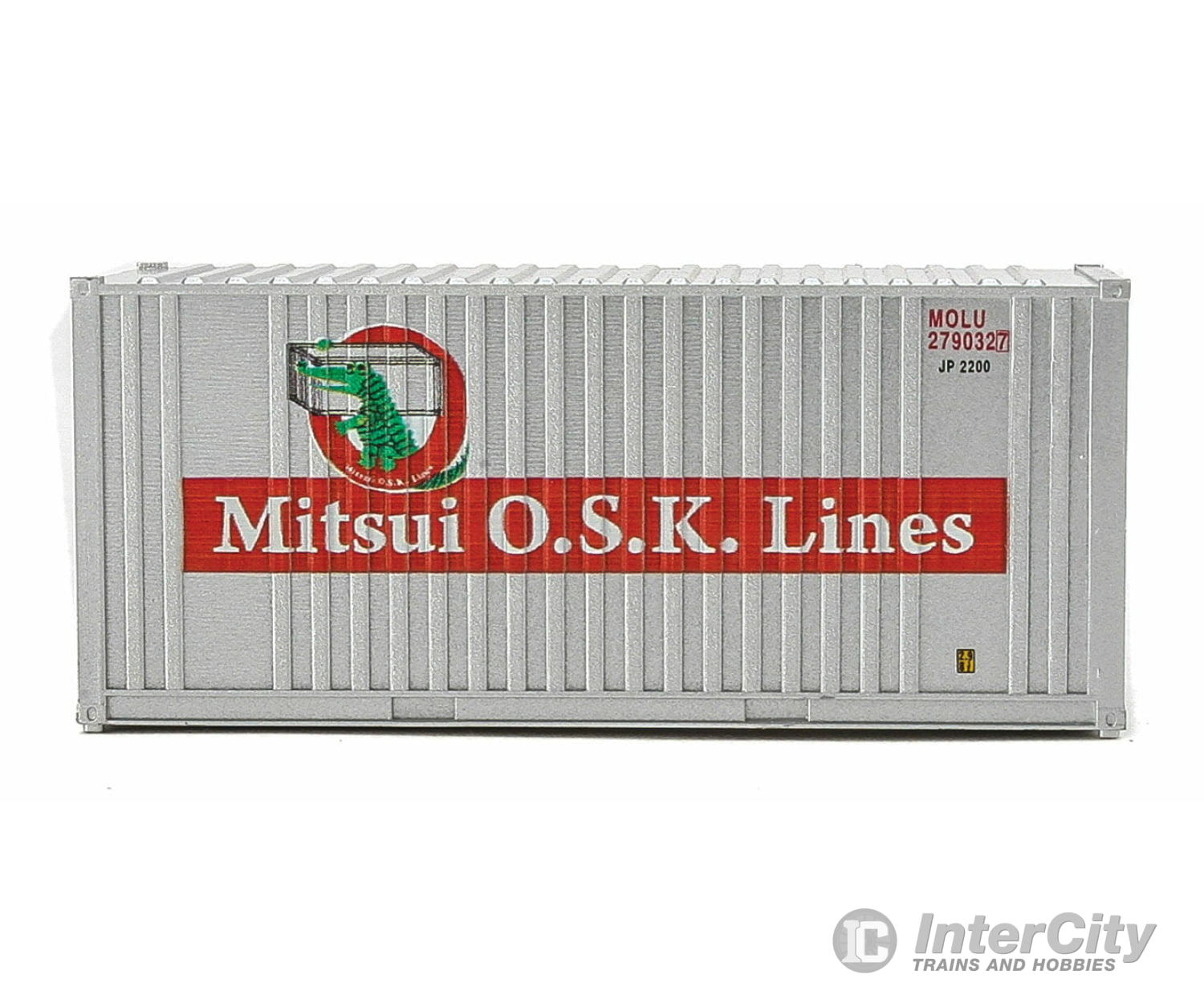 Walthers Scenemaster 8014 20’ Corrugated Container With Flat Panel - Assembled -- Mitsui Osk