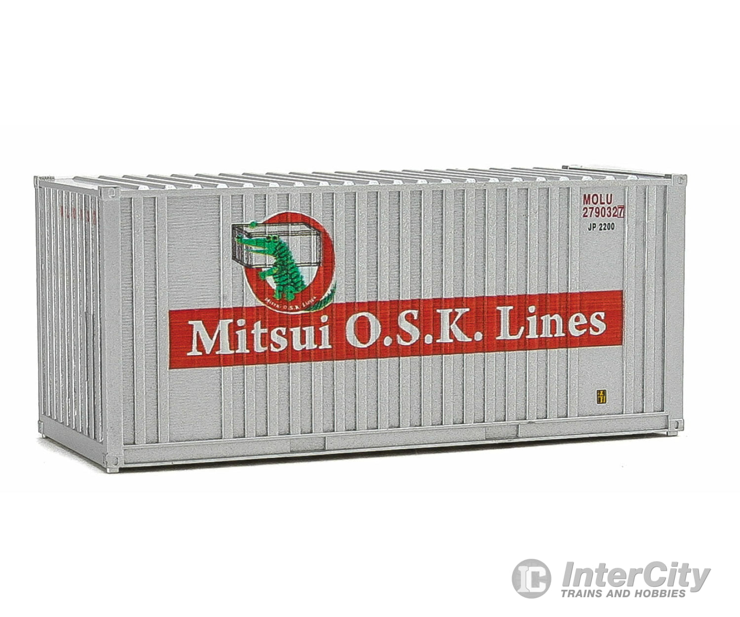 Walthers Scenemaster 8014 20’ Corrugated Container With Flat Panel - Assembled -- Mitsui Osk