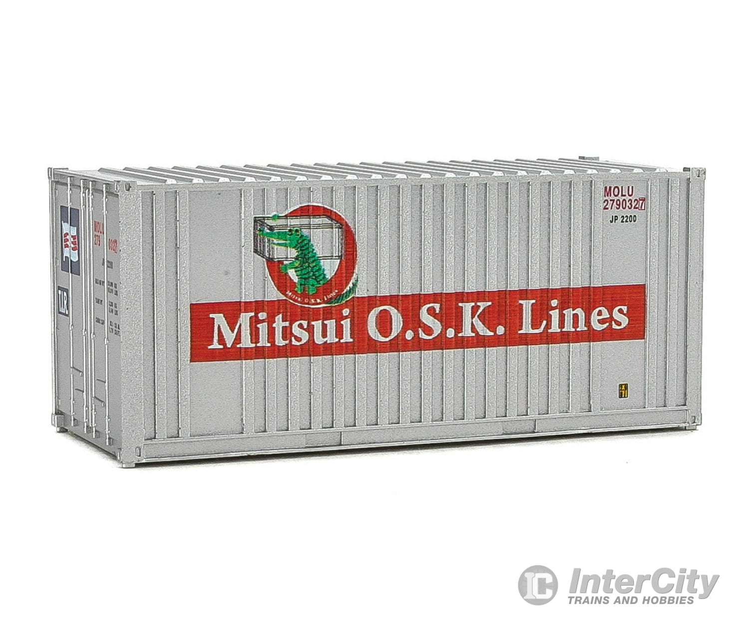 Walthers Scenemaster 8014 20’ Corrugated Container With Flat Panel - Assembled -- Mitsui Osk