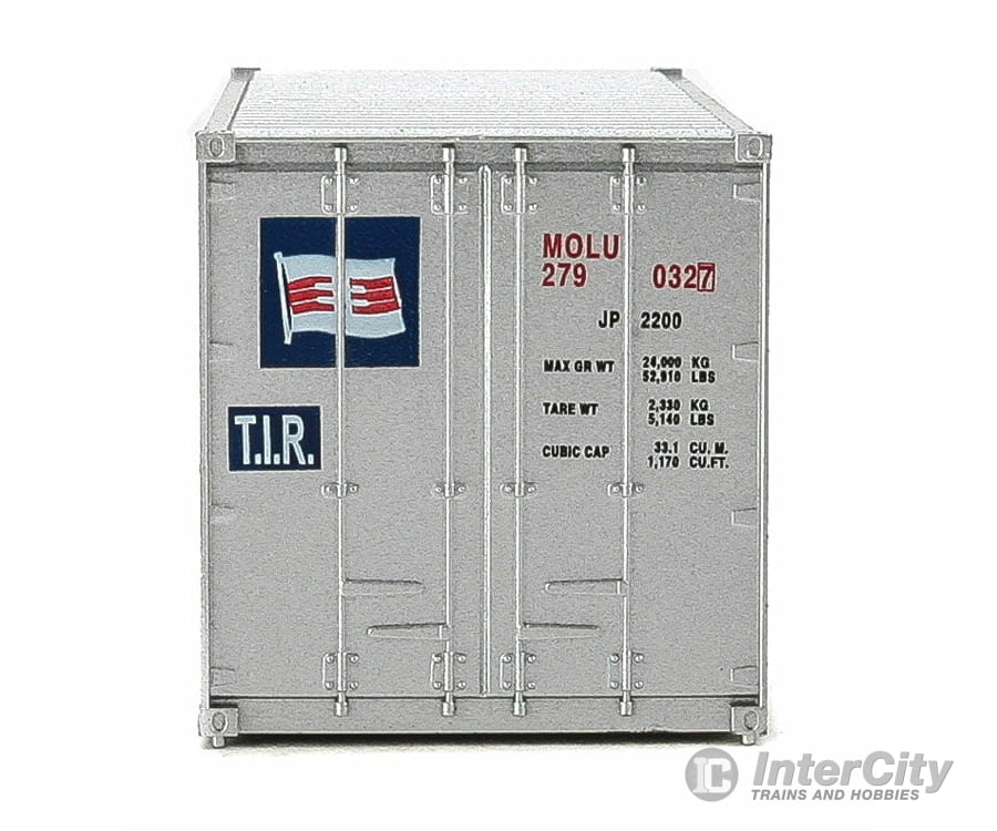 Walthers Scenemaster 8014 20’ Corrugated Container With Flat Panel - Assembled -- Mitsui Osk