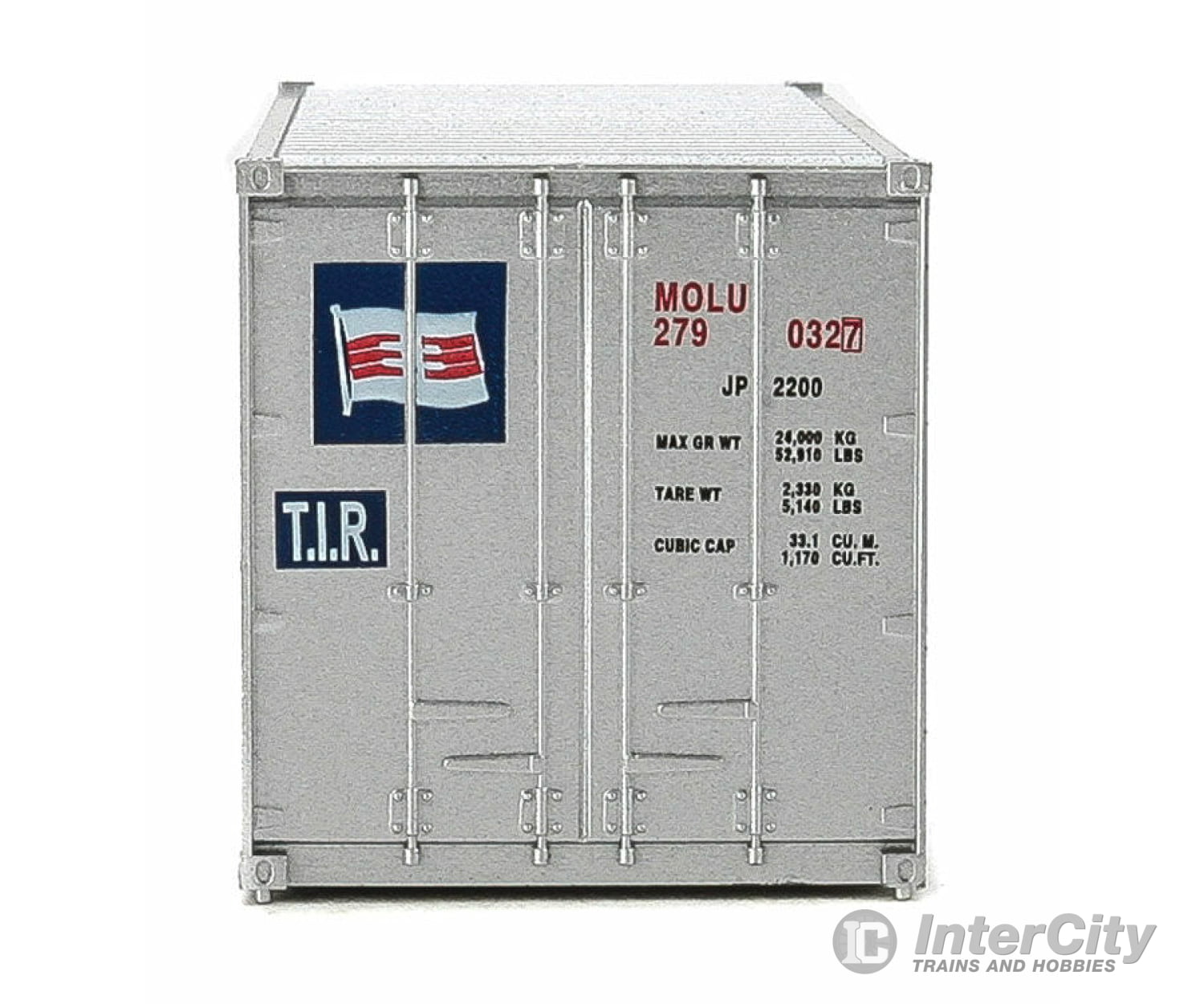 Walthers Scenemaster 8014 20’ Corrugated Container With Flat Panel - Assembled -- Mitsui Osk