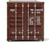 Walthers Scenemaster 8053 20’ Corrugated Container - Assembled -- Triton (Brown White) Freight