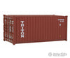 Walthers Scenemaster 8053 20’ Corrugated Container - Assembled -- Triton (Brown White) Freight