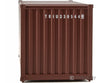 Walthers Scenemaster 8053 20’ Corrugated Container - Assembled -- Triton (Brown White) Freight