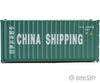 Walthers Scenemaster 8056 20’ Corrugated Container - Assembled -- China Shipping (Green White;