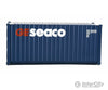 Walthers Scenemaster 8064 20’ Corrugated Container - Assembled -- Ge Seaco (Blue White Red)