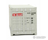 Walthers Scenemaster 8065 20’ Corrugated Container - Assembled -- K-Line (Gray Red White) Freight