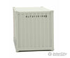 Walthers Scenemaster 8065 20’ Corrugated Container - Assembled -- K-Line (Gray Red White) Freight