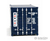 Walthers Scenemaster 8066 20’ Corrugated Container - Assembled -- Wan Hai (Blue White Red A