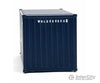 Walthers Scenemaster 8066 20’ Corrugated Container - Assembled -- Wan Hai (Blue White Red A