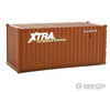 Walthers Scenemaster 8067 20’ Corrugated Container - Assembled -- Xtra Leasing (Brown White)