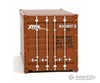 Walthers Scenemaster 8067 20’ Corrugated Container - Assembled -- Xtra Leasing (Brown White)