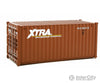 Walthers Scenemaster 8067 20’ Corrugated Container - Assembled -- Xtra Leasing (Brown White)