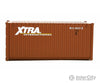 Walthers Scenemaster 8067 20’ Corrugated Container - Assembled -- Xtra Leasing (Brown White)