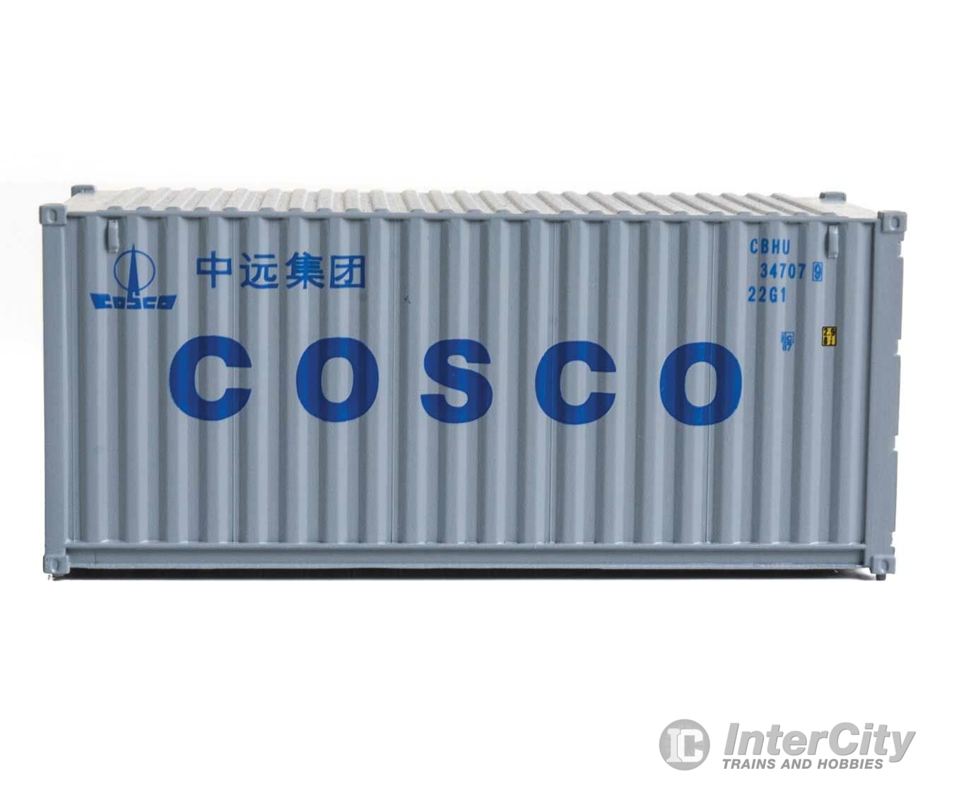 Walthers Scenemaster 8071 20’ Corrugated Container - Assembled -- China Ocean Shipping Company