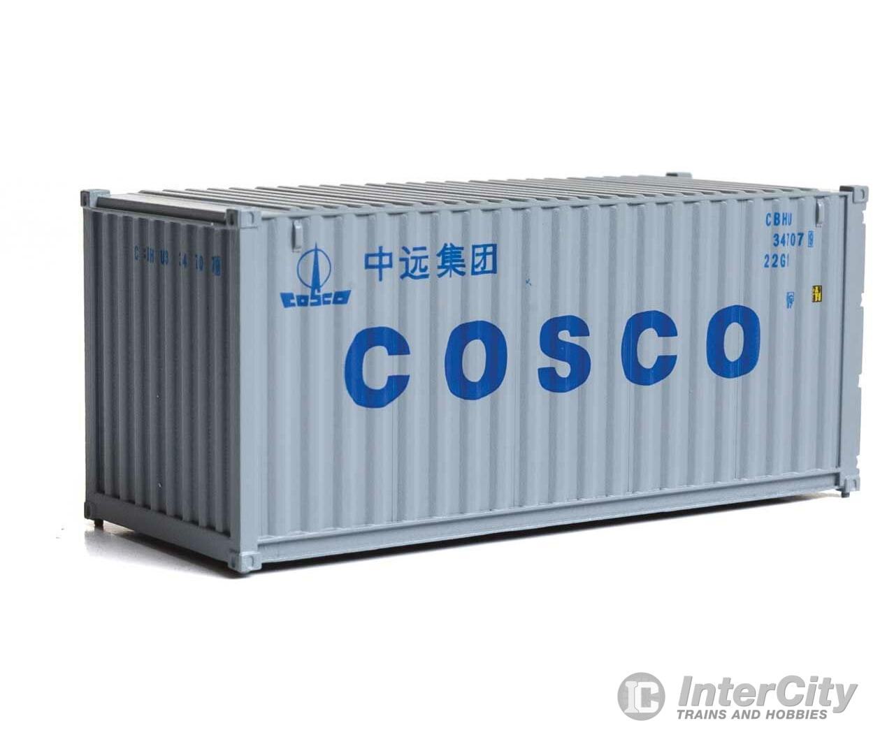 Walthers Scenemaster 8071 20’ Corrugated Container - Assembled -- China Ocean Shipping Company