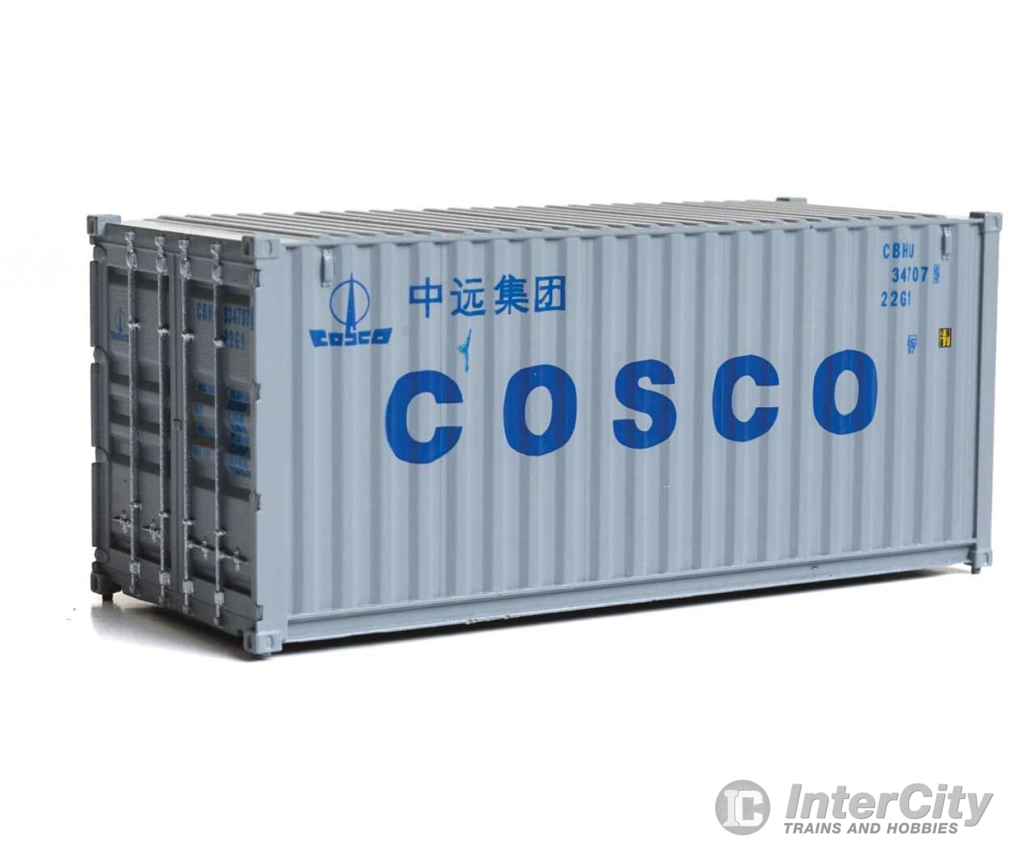 Walthers Scenemaster 8071 20’ Corrugated Container - Assembled -- China Ocean Shipping Company