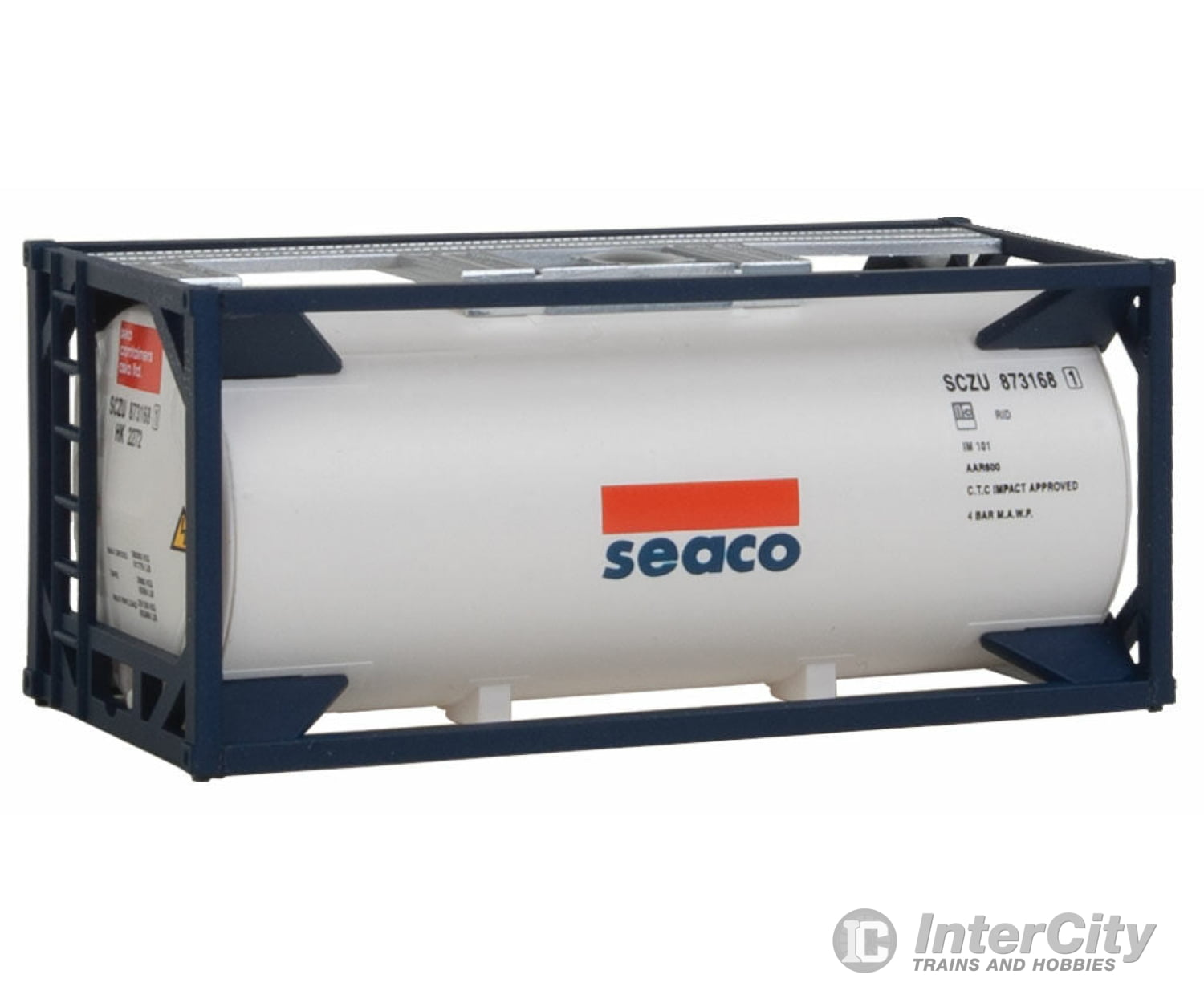 Walthers Scenemaster 8101 20’ Tank Container - Kit -- Seaco Freight Loads & Containers