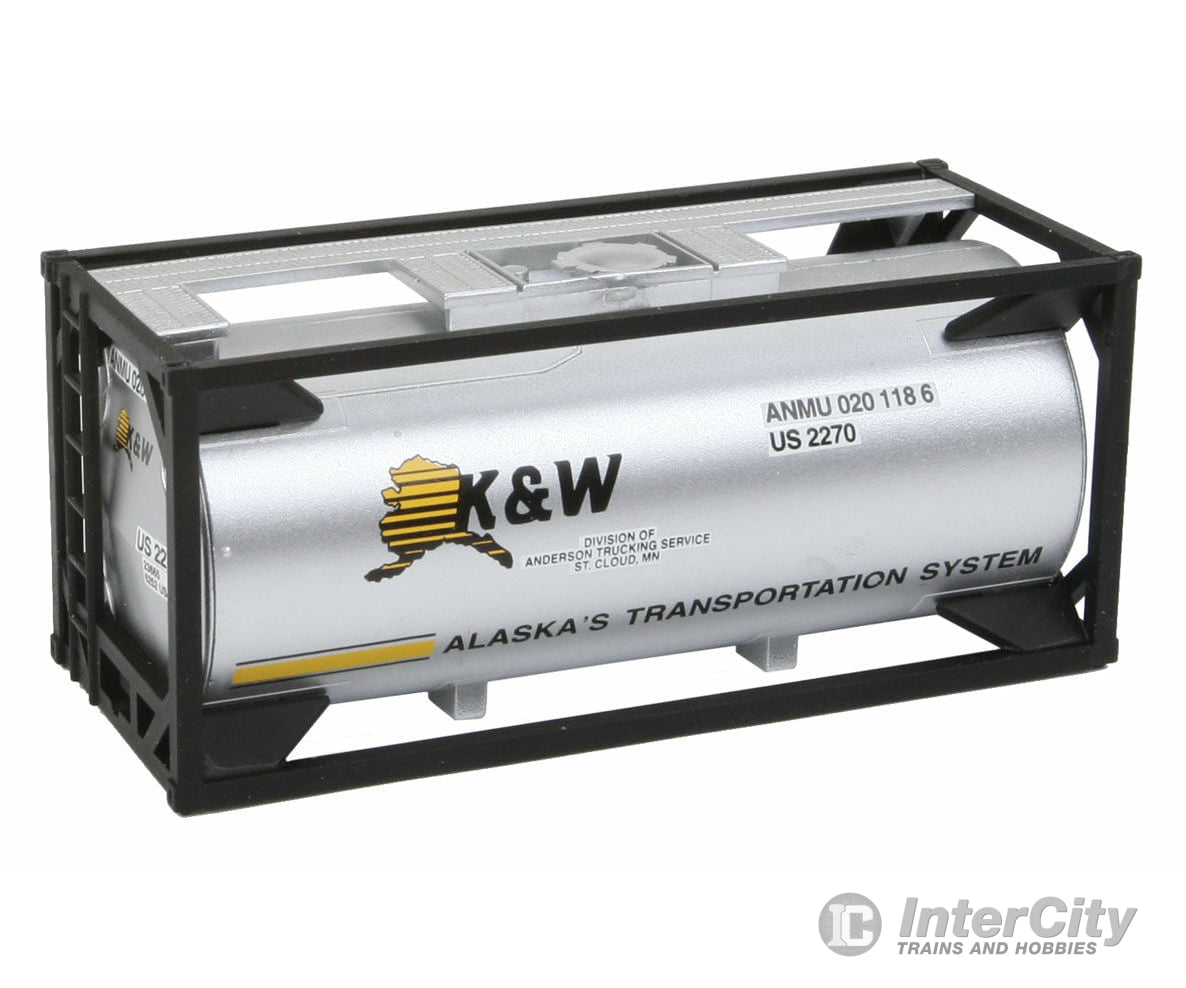 Walthers Scenemaster 8102 20’ Tank Container - Kit -- K&W Alaska Freight Loads & Containers