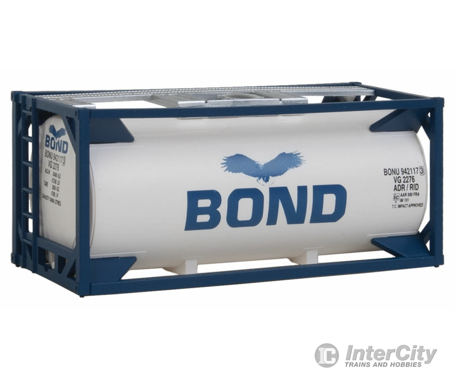 Walthers Scenemaster 8103 20’ Tank Container - Kit -- Bond Freight Loads & Containers