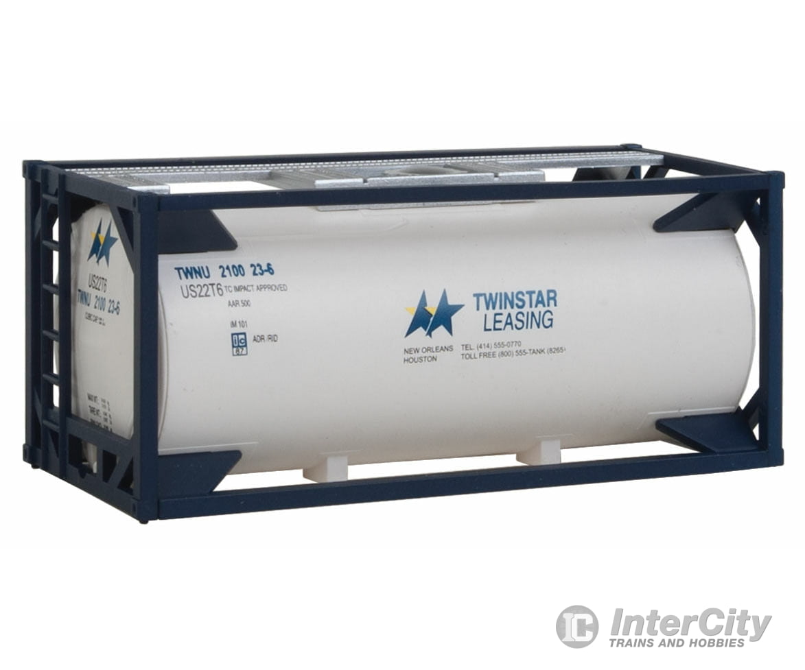 Walthers Scenemaster 8106 20’ Tank Container - Kit -- Twinstar Leasing Freight Loads & Containers