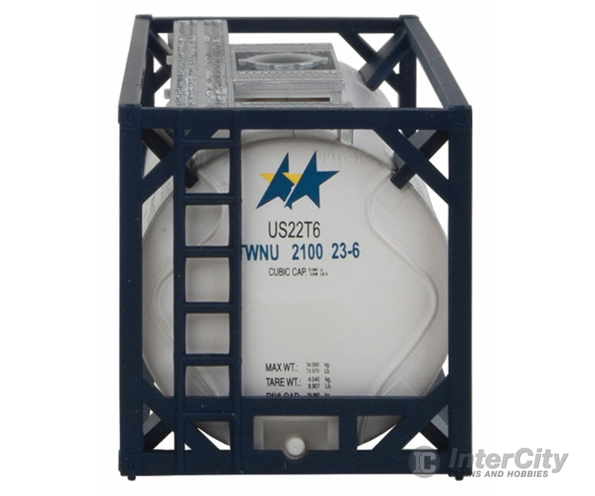 Walthers Scenemaster 8106 20’ Tank Container - Kit -- Twinstar Leasing Freight Loads & Containers