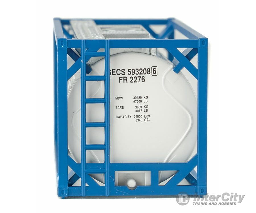 Walthers Scenemaster 8110 20’ Tank Container - Kit -- Union Pacific(R) (White Blue) Freight Loads