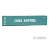 Walthers Scenemaster 8151 40’ Corrugated Container - Assembled -- China Shipping (Green White)