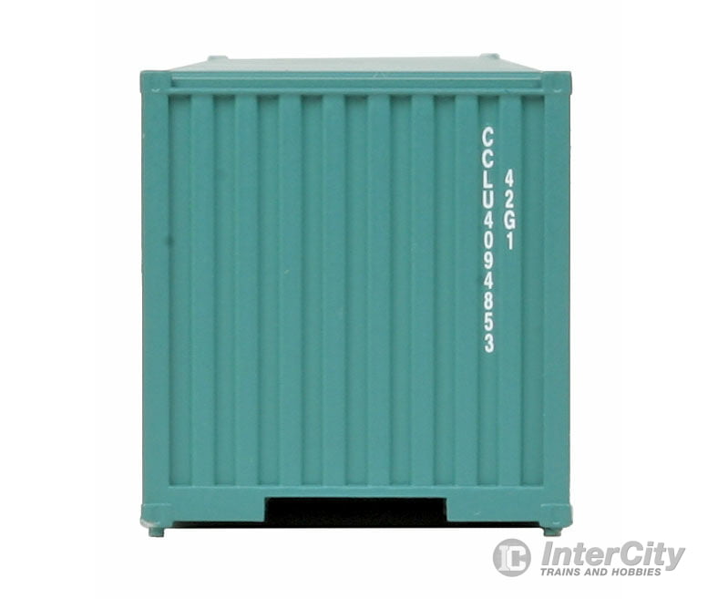 Walthers Scenemaster 8151 40’ Corrugated Container - Assembled -- China Shipping (Green White)