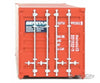Walthers Scenemaster 8152 40’ Corrugated Container - Assembled -- Genstar (Orange Blue White)