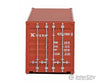 Walthers Scenemaster 8153 40’ Corrugated Container - Assembled -- K-Line (Red White) Freight