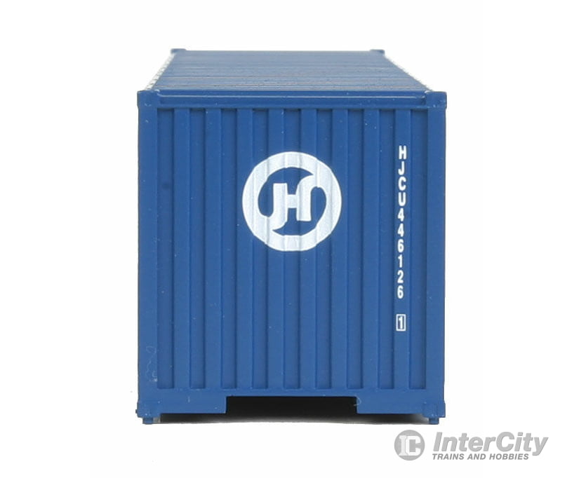 Walthers Scenemaster 8158 40’ Corrugated Container - Assembled -- Hanjin Freight Loads & Containers