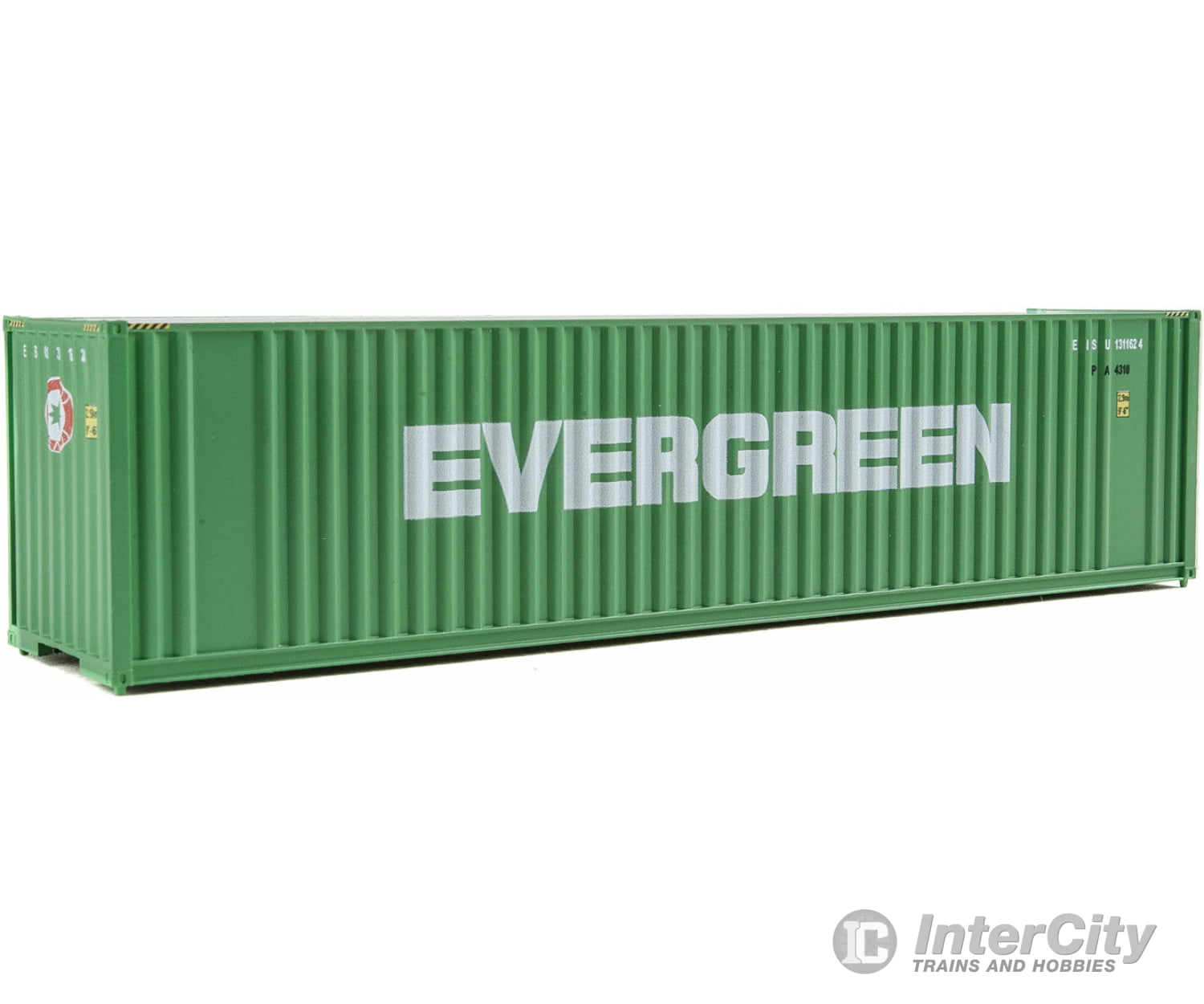 Walthers Scenemaster 8202 40’ Hi Cube Corrugated Container W/Flat Roof - Assembled - - Evergreen