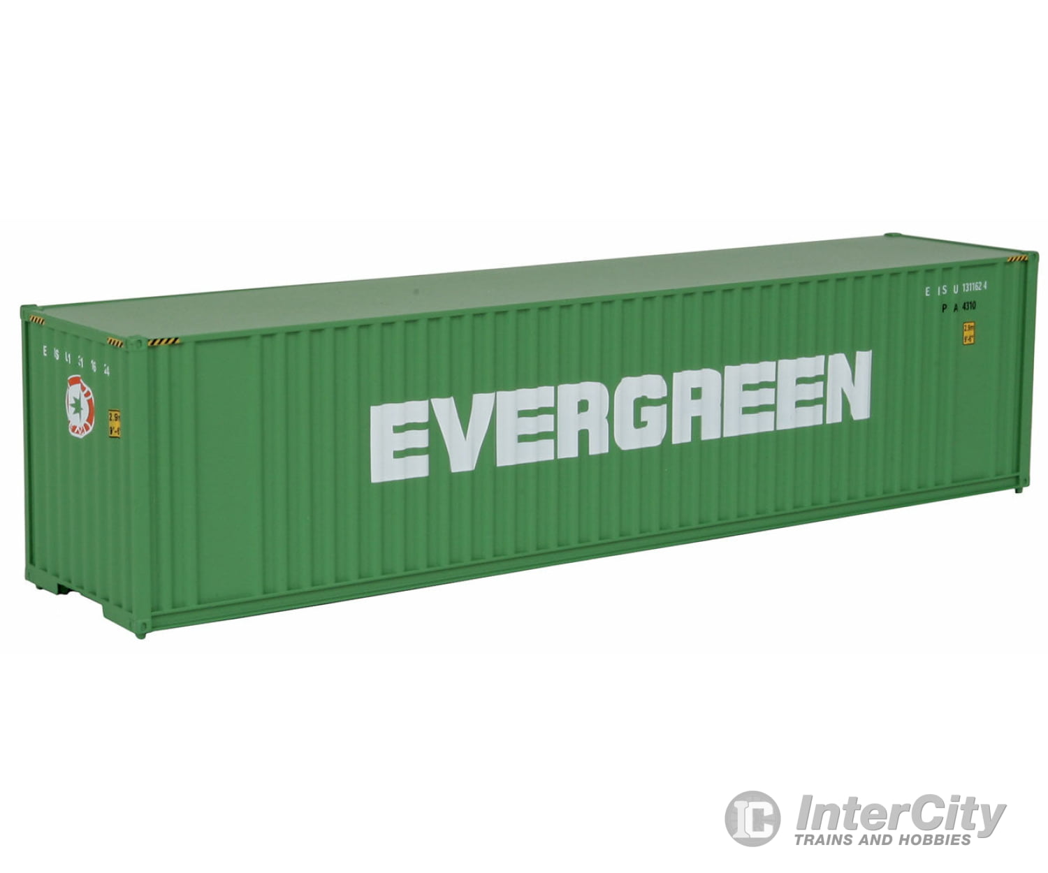 Walthers Scenemaster 8202 40’ Hi Cube Corrugated Container W/Flat Roof - Assembled - - Evergreen
