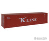 Walthers Scenemaster 8203 40’ Hi Cube Corrugated Container W/Flat Roof - Assembled -- K-Line