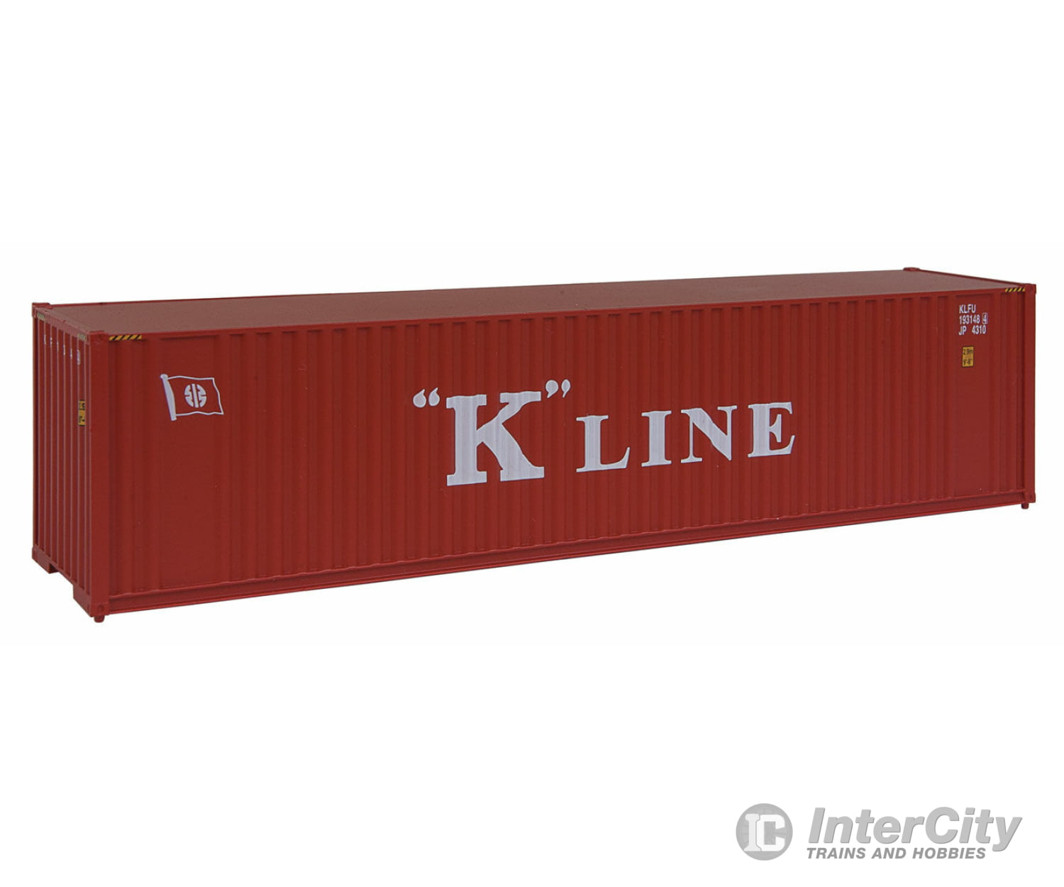 Walthers Scenemaster 8203 40’ Hi Cube Corrugated Container W/Flat Roof - Assembled -- K-Line