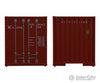 Walthers Scenemaster 8203 40’ Hi Cube Corrugated Container W/Flat Roof - Assembled -- K-Line
