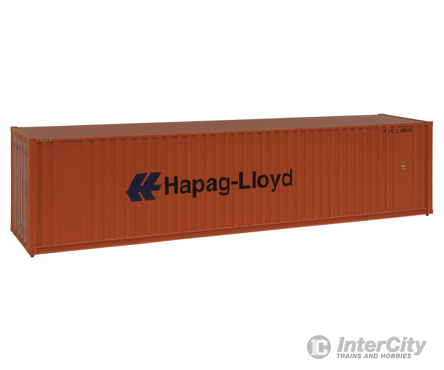 Walthers Scenemaster 8204 40’ Hi Cube Corrugated Container W/Flat Roof - Assembled -- Hapag-Lloyd