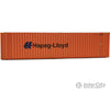 Walthers Scenemaster 8204 40’ Hi Cube Corrugated Container W/Flat Roof - Assembled -- Hapag-Lloyd