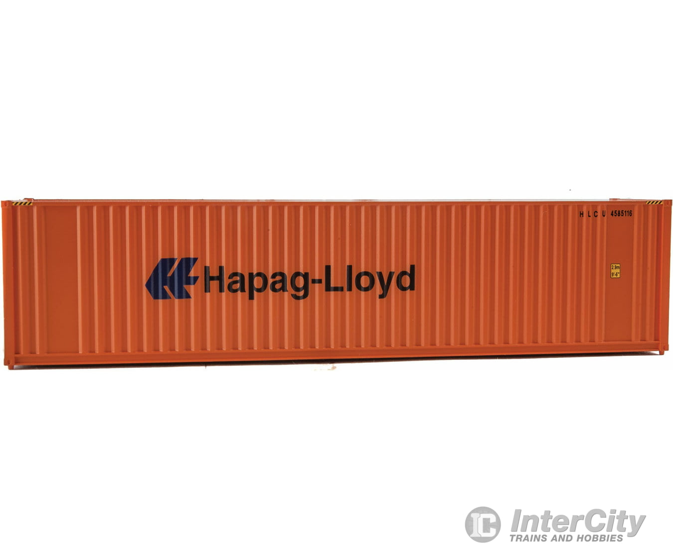 Walthers Scenemaster 8204 40’ Hi Cube Corrugated Container W/Flat Roof - Assembled -- Hapag-Lloyd