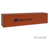Walthers Scenemaster 8204 40’ Hi Cube Corrugated Container W/Flat Roof - Assembled -- Hapag-Lloyd