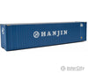 Walthers Scenemaster 8208 40’ Hi Cube Corrugated Container W/Flat Roof - Assembled -- Hanjin