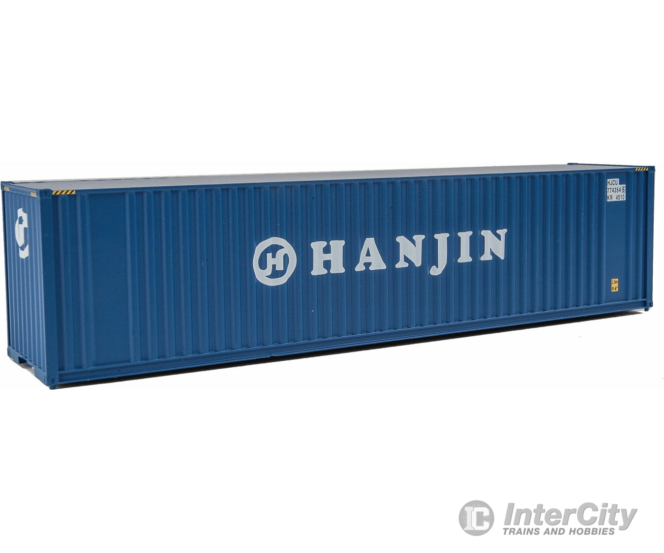 Walthers Scenemaster 8208 40’ Hi Cube Corrugated Container W/Flat Roof - Assembled -- Hanjin